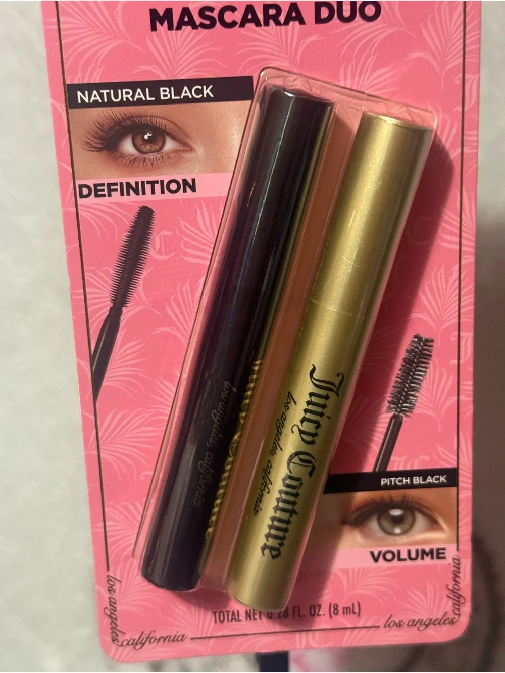 Juicy Couture Mascara Duo — Black & Gold Tubes